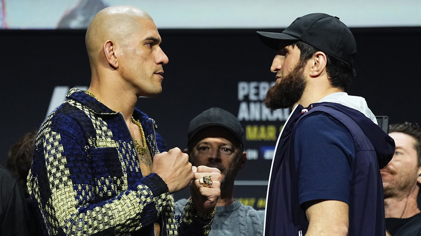 Перейра и Анкалаев провели битву взглядов перед титульным боем на UFC 313