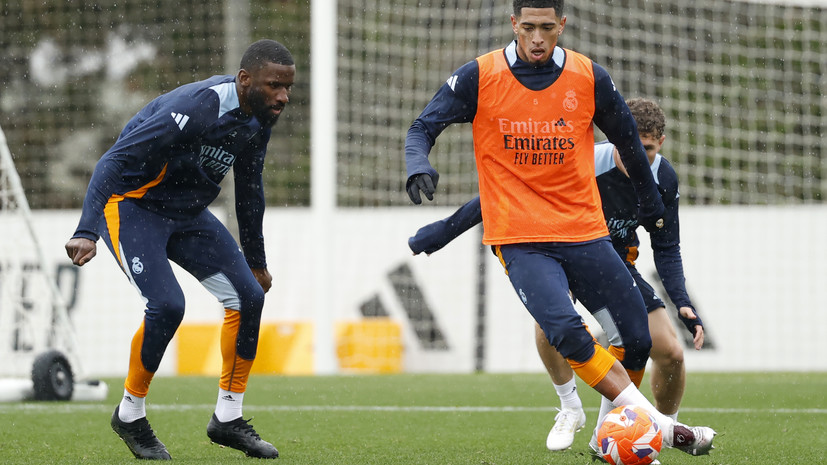 На тренировке «Реала» произошла стычка между Рюдигером и Беллингемом