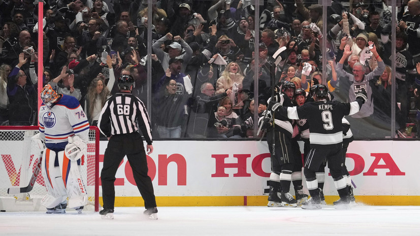 «Лос-Анджелес» с тремя очками Кузьменко обыграл «Эдмонтон» в результативном матче