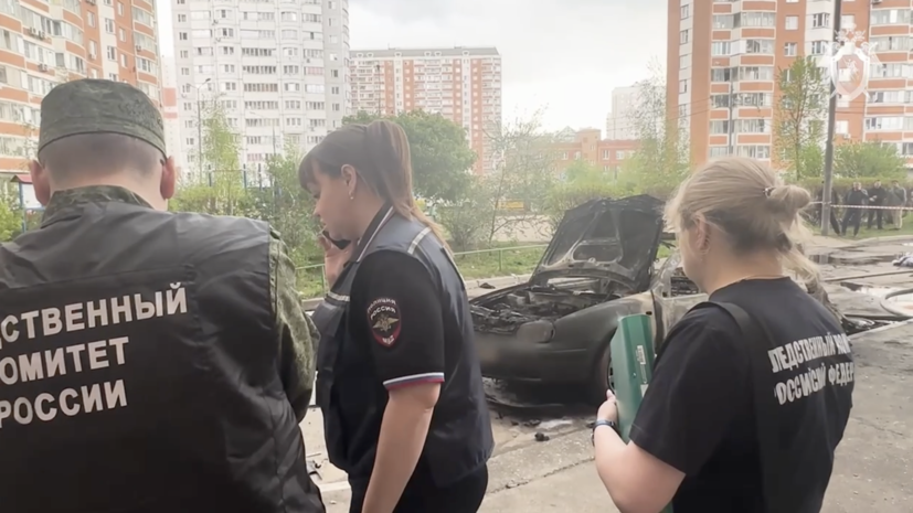 Криминалисты работают на месте убийства замначальника ГОУ Генштаба ВС России