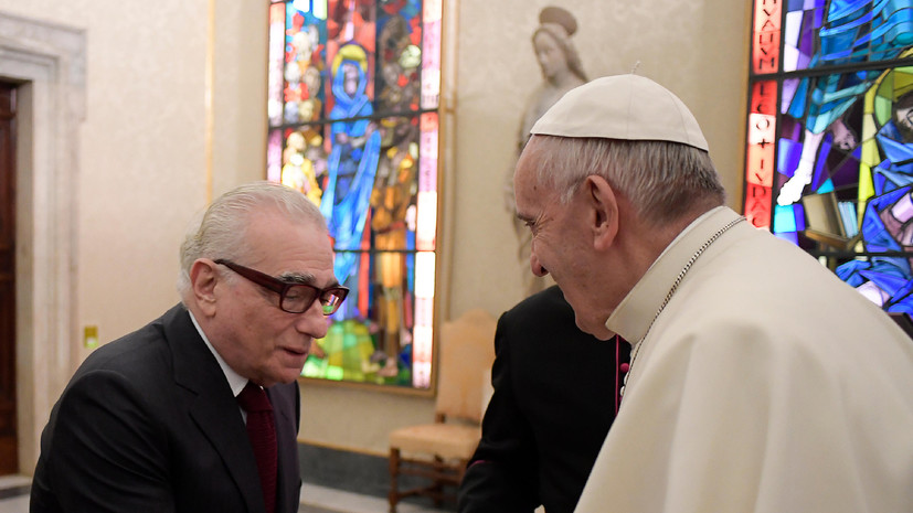 Скорсезе работает над фильмом, в котором снялся Папа Римский Франциск