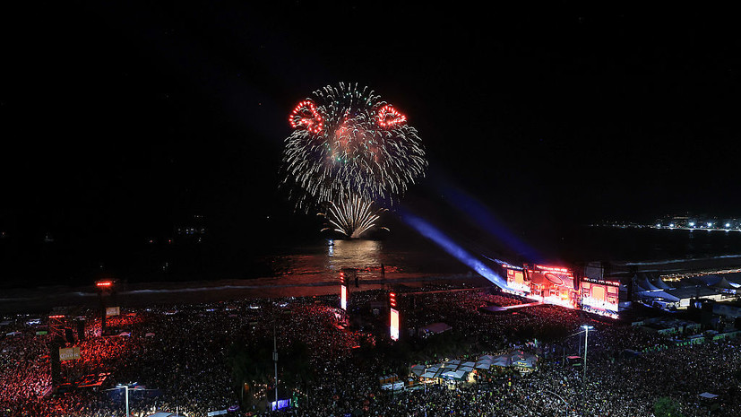 CNN: более 2 млн человек посетили бесплатный концерт Леди Гаги в Рио-де-Жанейро