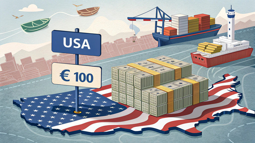 ЕК: США соберут €100 млрд пошлин с товаров ЕС в 2025 году