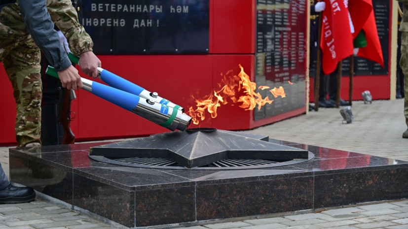 В Татарстане зажгли Вечный огонь в честь 80-летия Победы