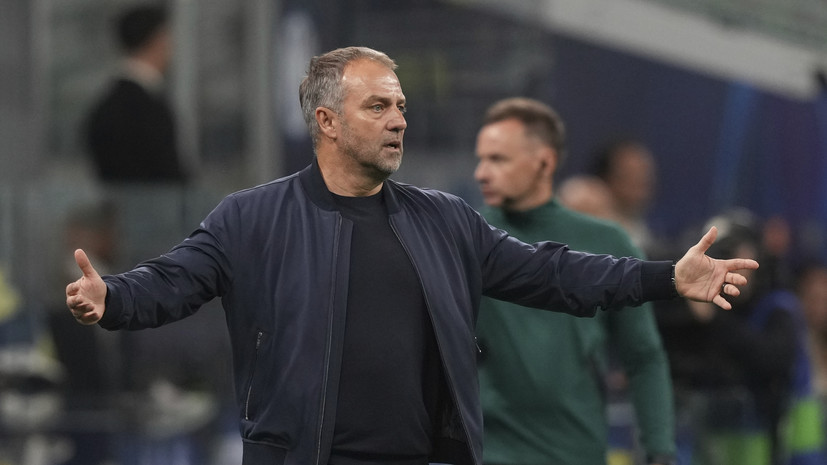 Флик пожаловался на судейство после поражения «Барселоны» от «Интера»