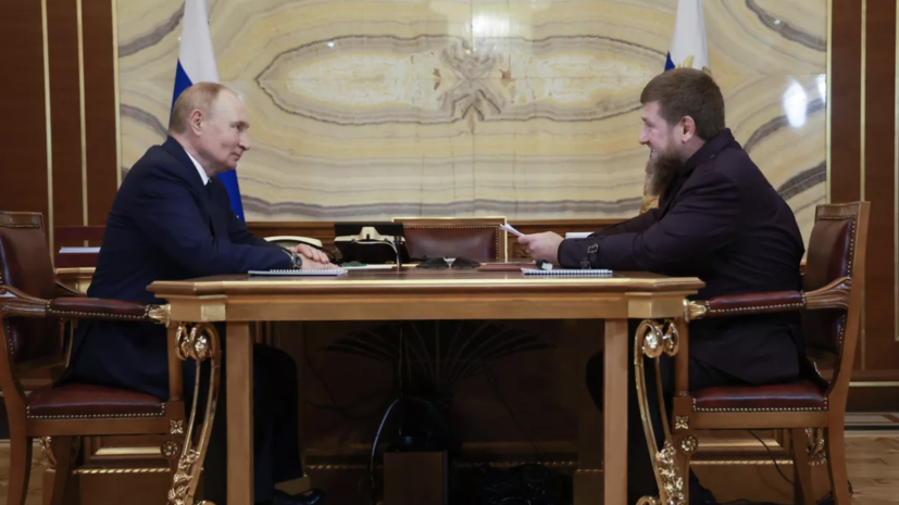 Песков анонсировал встречу Путина с Кадыровым