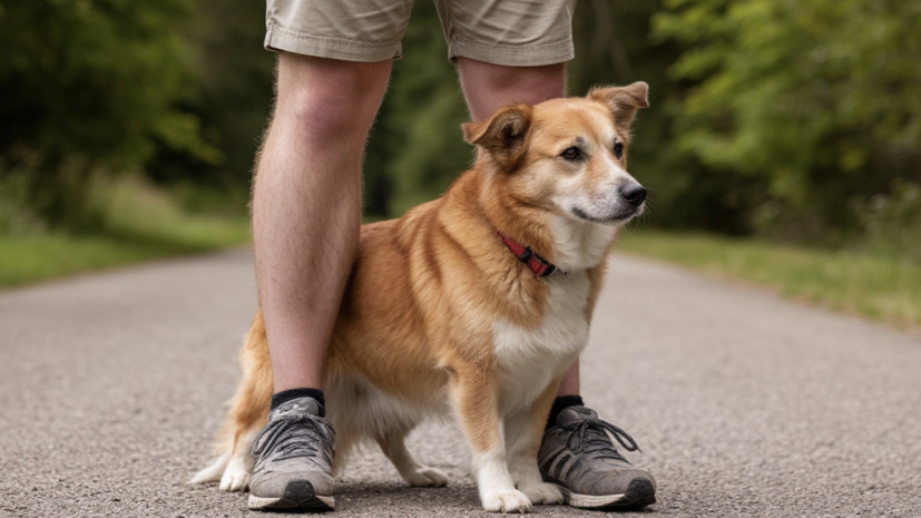 Специалист: тыканье пса носом в ногу хозяина — признак головной боли у питомца