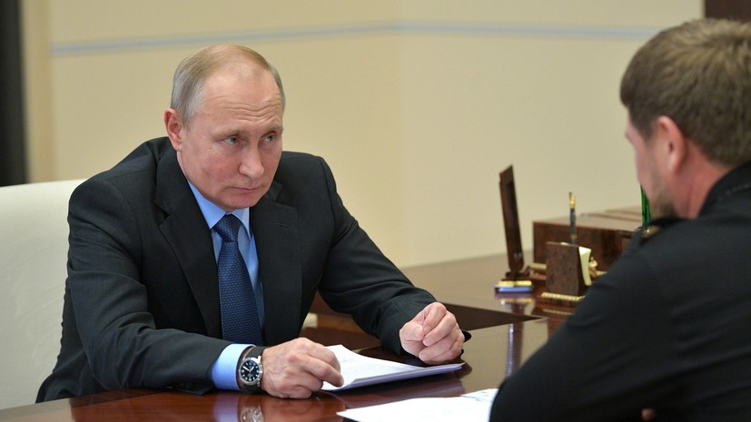 Путин отметил, что Кадыров может гордиться развитием региона в последние годы