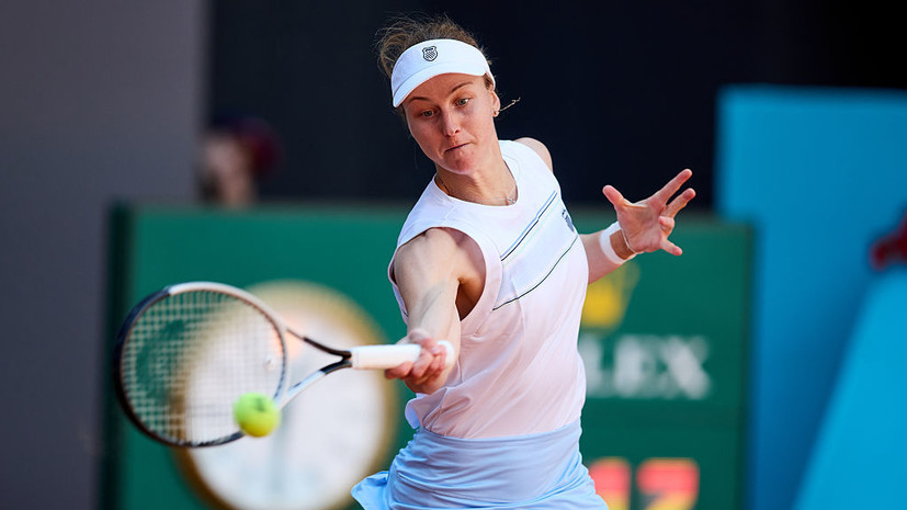 Самсонова в трёх сетах проиграла Баптист во втором круге турнира WTA в Риме