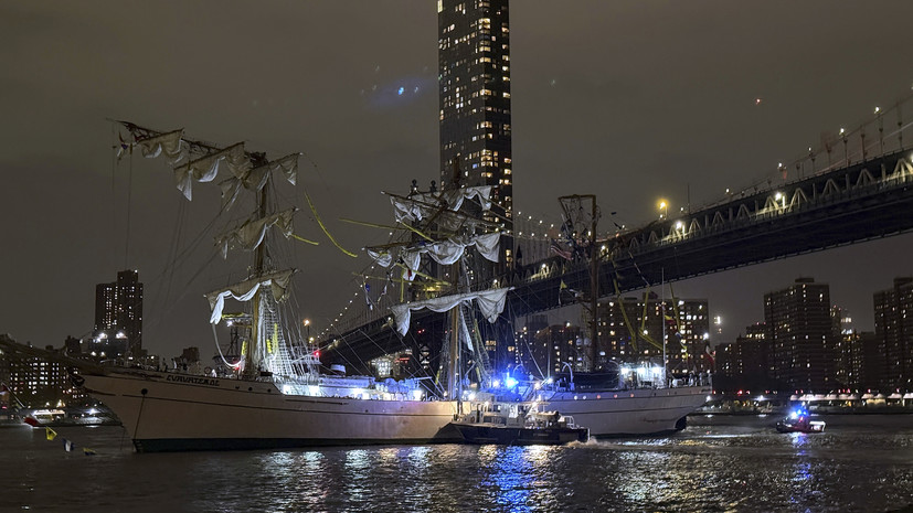 NYP: двое погибли при столкновении мексиканского судна с Бруклинским мостом