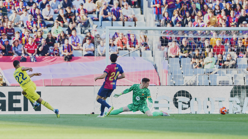 «Барселона» после досрочного чемпионства уступила «Вильярреалу» в 37-м туре Примеры