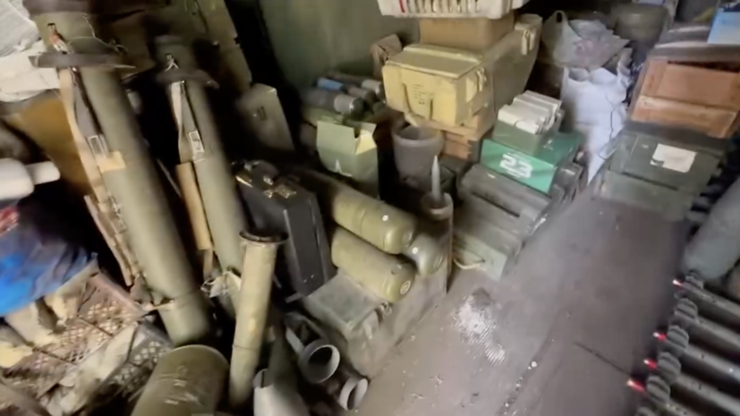 МВД: крупный схрон ВСУ с оружием стран НАТО обнаружили в Курахово в ДНР
