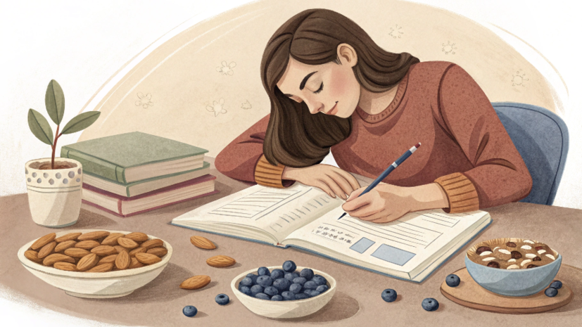 Нутрициолог Иванова: в период экзаменов полезно есть орехи и чернику