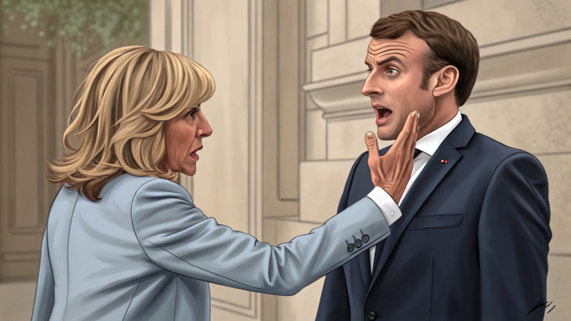 Макрон назвал «дурачеством» момент с пощёчиной жены