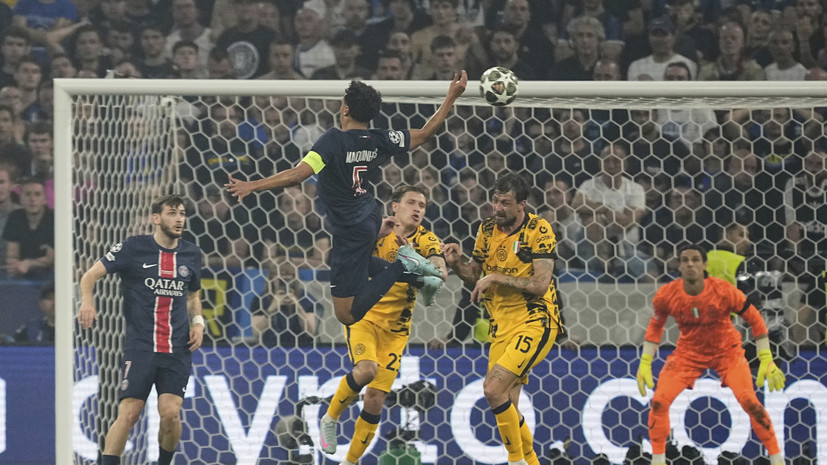 ПСЖ обыгрывает «Интер» после первого тайма в финале Лиги чемпионов