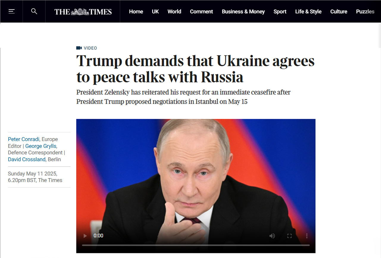 «Встал на сторону российского лидера»: западные СМИ — о реакции Трампа на инициативу Путина по диалогу с Киевом