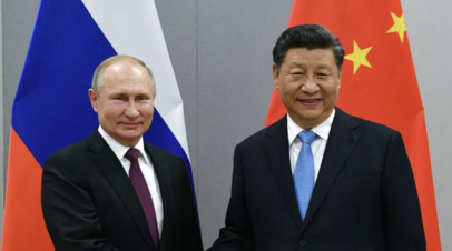 Владимир Путин и Си Цзиньпин выступают с заявлениями по итогам встречи в Кремле