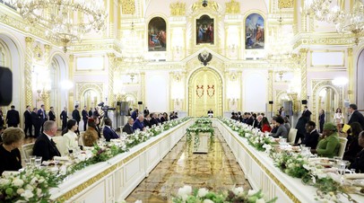 Опубликовано фото меню торжественного обеда в Кремле