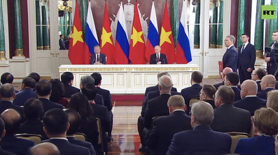 «Продолжают поступательно развиваться»: Путин — об отношениях между Россией и Вьетнамом