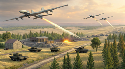 ВС России дронами «Герань-2» поразили склады с боеприпасами ВСУ в зоне СВО