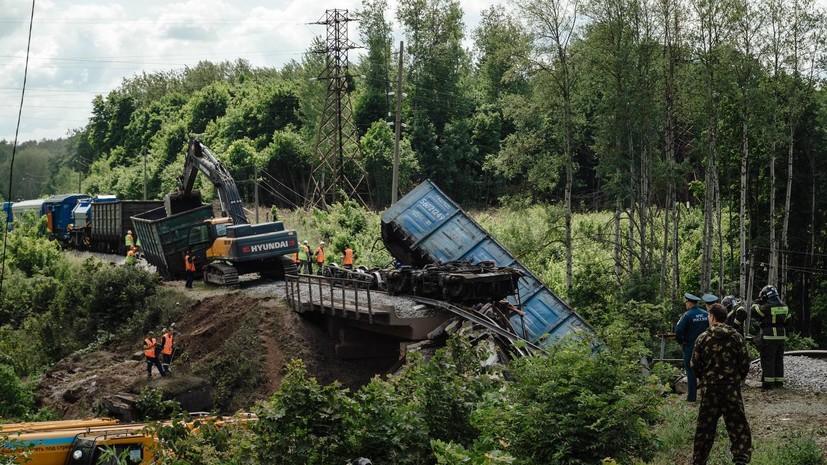 На участке железнодорожных путей в Курской области продолжаются работы