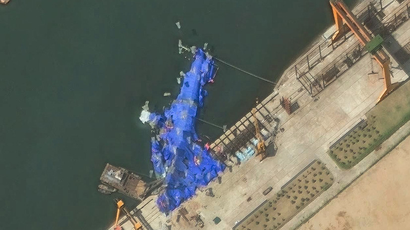 NBC News: КНДР вернула в вертикальное положение перевернувшийся эсминец