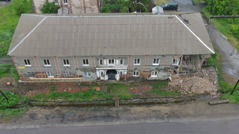 В Алтайском крае частично обрушился угол жилого дома