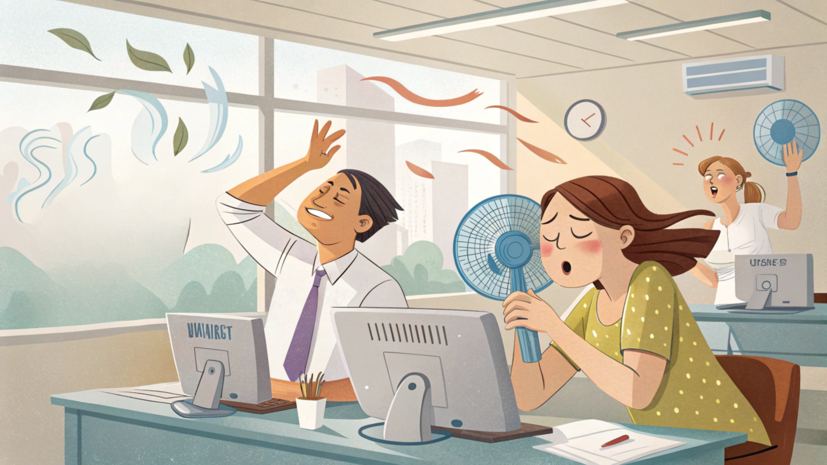 Врач Карпенко дал советы по борьбе с жарой в офисе