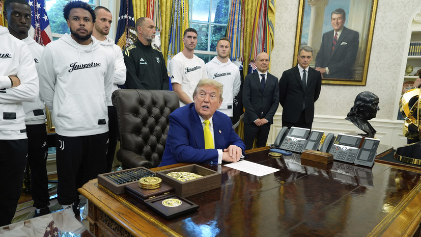 Трамп встретился с футболистами «Ювентуса» в Белом доме
