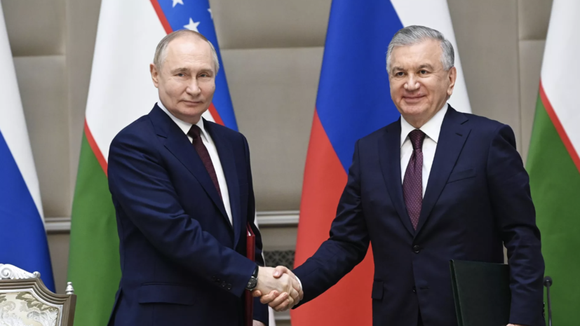 Путин провёл в Минске встречу с лидером Узбекистана Мирзиёевым