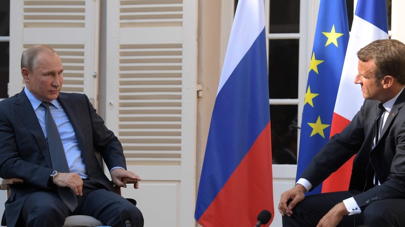 Путин и Макрон высказались за мирное решение кризиса на Ближнем Востоке