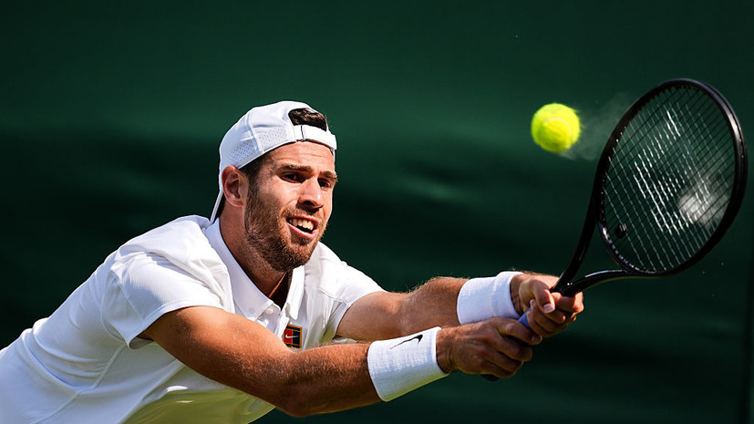 Хачанов в пяти сетах победил Боржеша и вышел в 1/8 финала Уимблдона