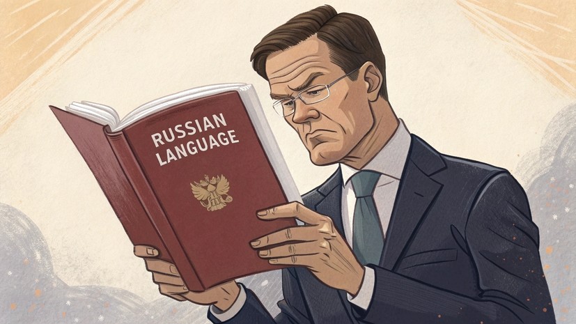 Медведев: Рютте прав только в том, что ему следует выучить русский язык