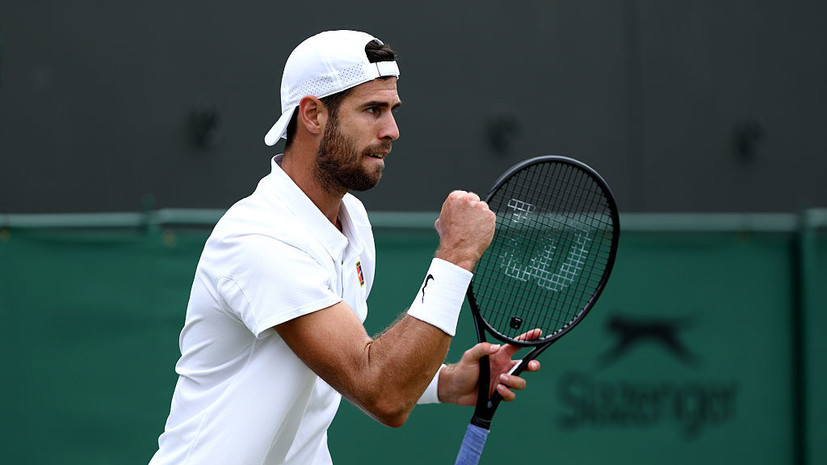 Хачанов: очень доволен, что во второй раз в карьере добрался до четвертьфинала Уимблдона