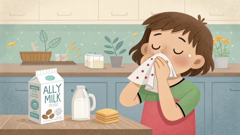 Врач Палецкий: аллергия на молоко и сою у детей может пройти сама