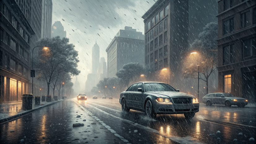 Автоэксперт Ладушкин: град способен ухудшить управляемость машины