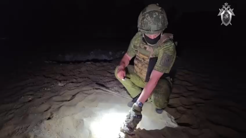 СК показал видео с последствиями удара ВСУ по пляжу в Курске