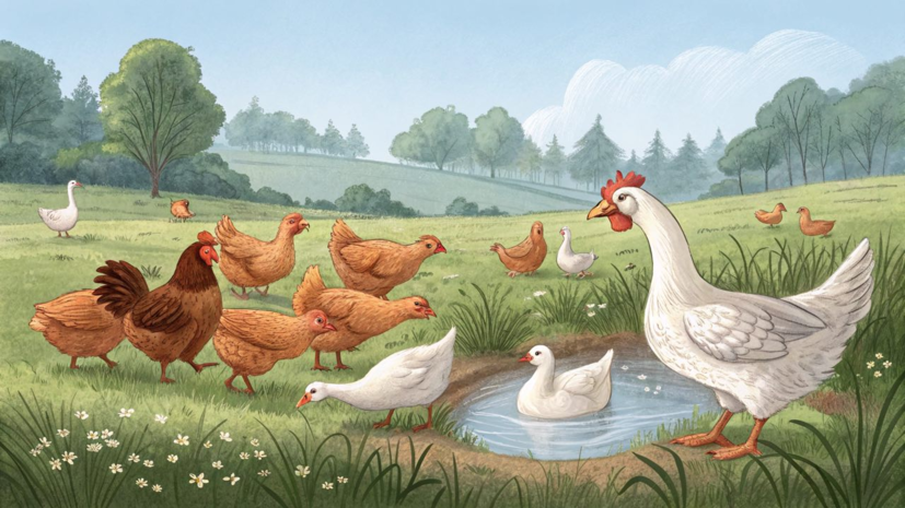 Ветеринар Шеляков: домашние куры и гуси хорошо переносят жару