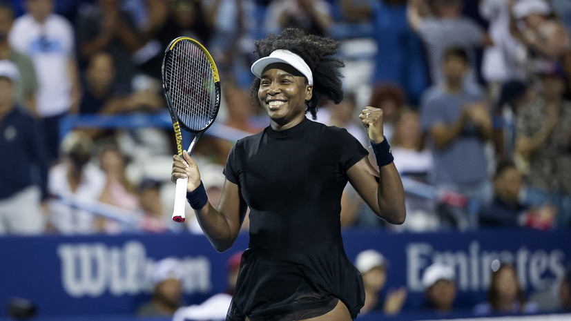 45-летняя Винус Уильямс вышла во второй круг турнира WTA в Вашингтоне