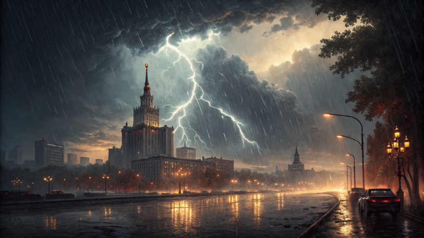 В МЧС Москвы предупредили о ливнях с грозами в столице