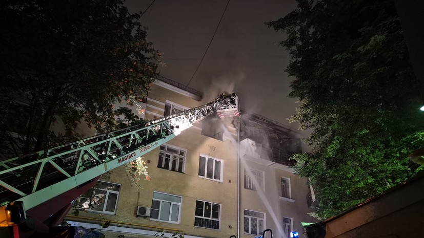 СК возбудил дело о незаконной миграции после пожара в центре Москвы