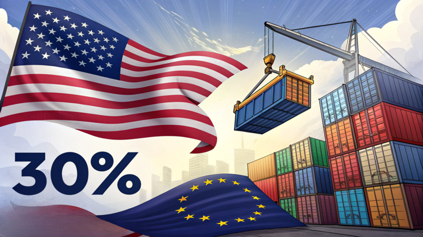 Bloomberg: ЕС введёт пошлины в 30% на товары из США в случае провала сделки