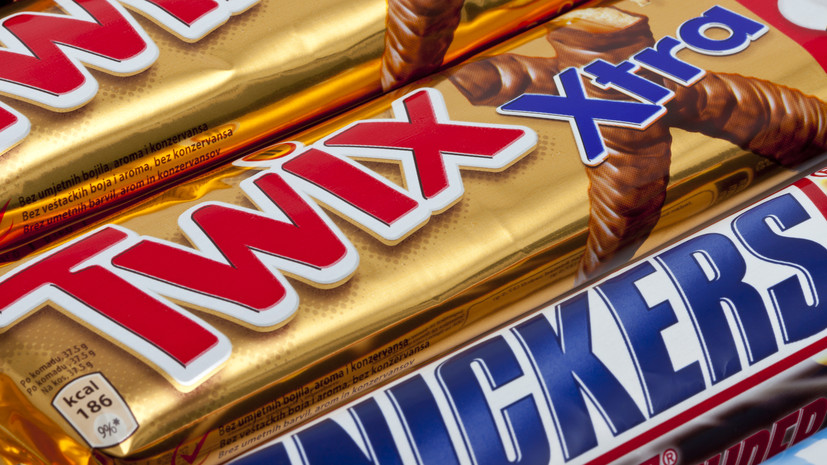 Х5 прекратила поставки Snickers и Twix в свои магазины