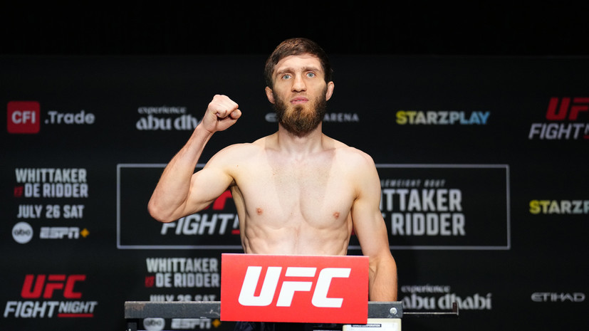 Саид Нурмагомедов и Брайс Митчелл показали одинаковый вес на церемонии взвешивания