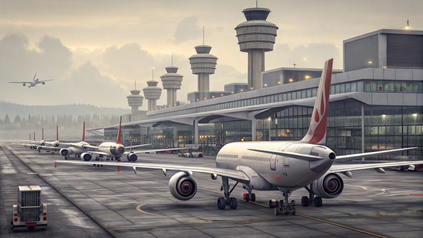 На фоне атаки БПЛА на Ленинградскую область в Пулково задержано более 50 рейсов