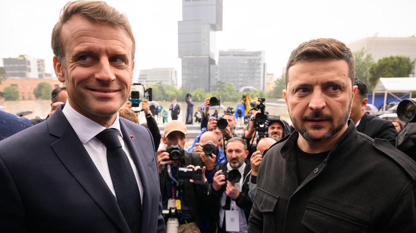Зеленский обсудил с Макроном возможную встречу с Путиным