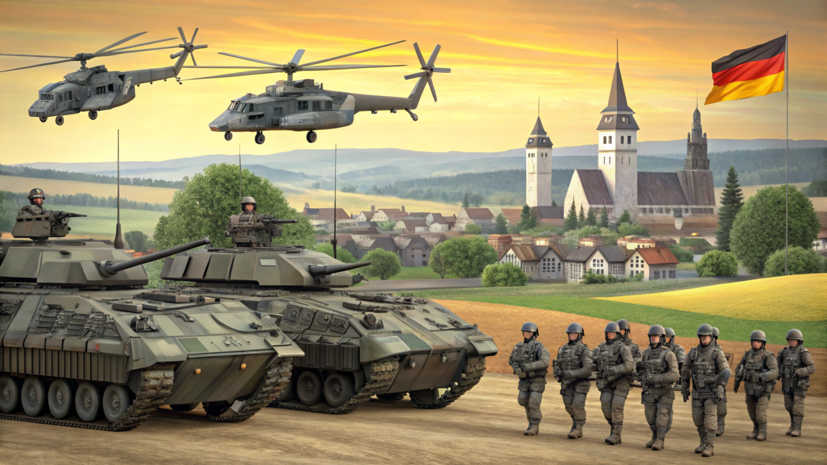 Политолог Оленченко: милитаризованная ФРГ может «размяться» на Польше