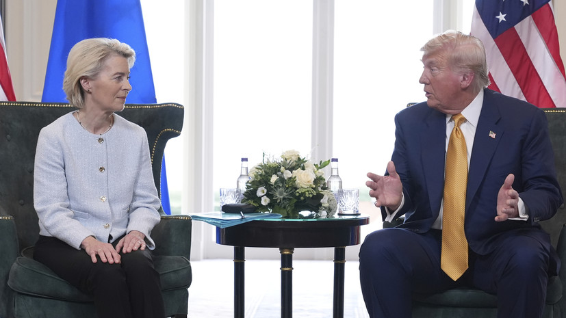 Косачёв: фон дер Ляйен выглядела как «школьница» в беседе с Трампом