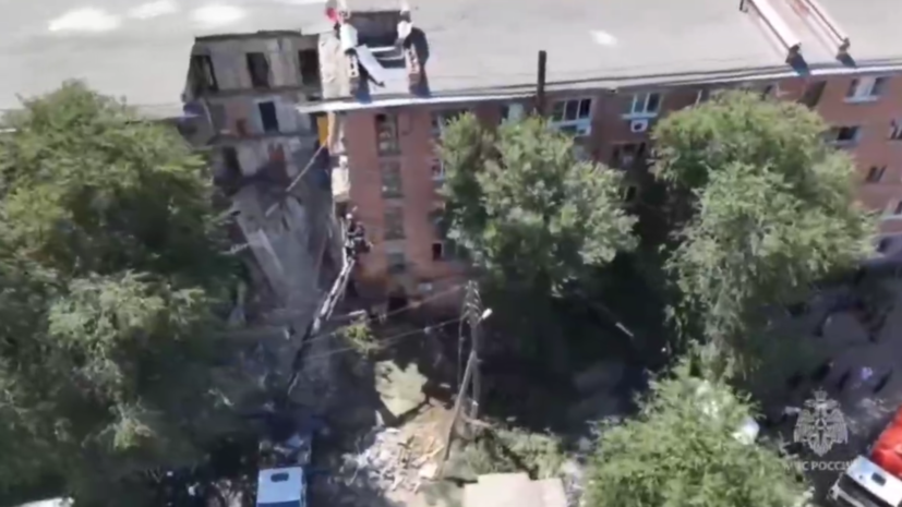 В Астраханской области ввели режим ЧС из-за обрушения пятиэтажки