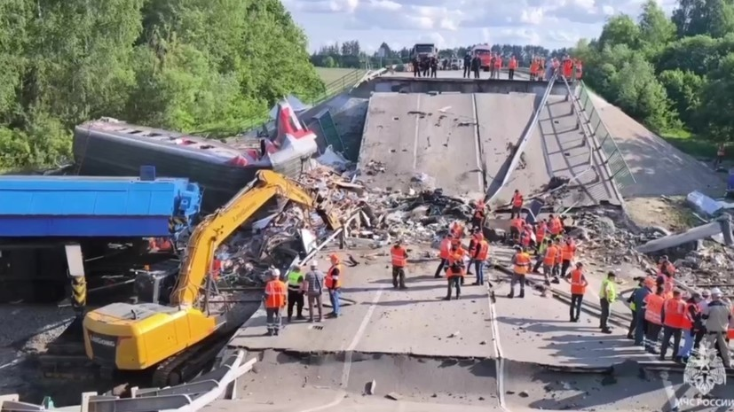 РЖД: путепровод в Курской области восстановили после теракта 1 июня